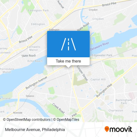 Melbourne Avenue map
