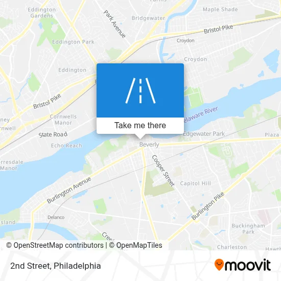2nd Street map