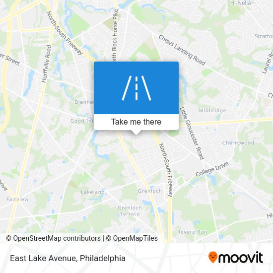 Mapa de East Lake Avenue