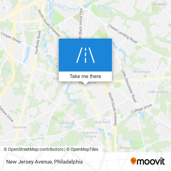 Mapa de New Jersey Avenue