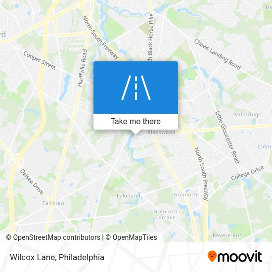 Wilcox Lane map