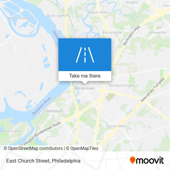 East Church Street map