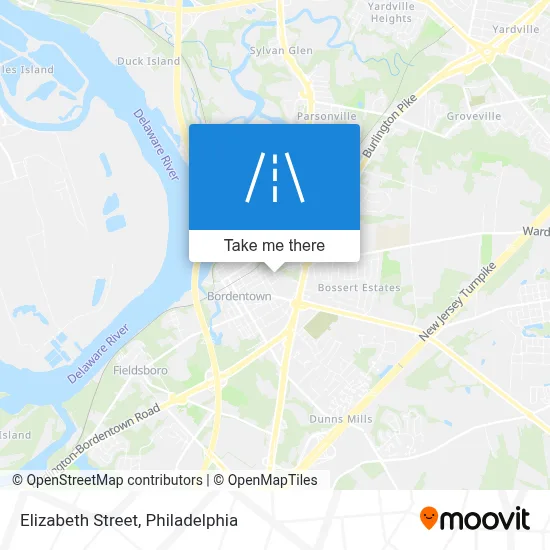 Elizabeth Street map