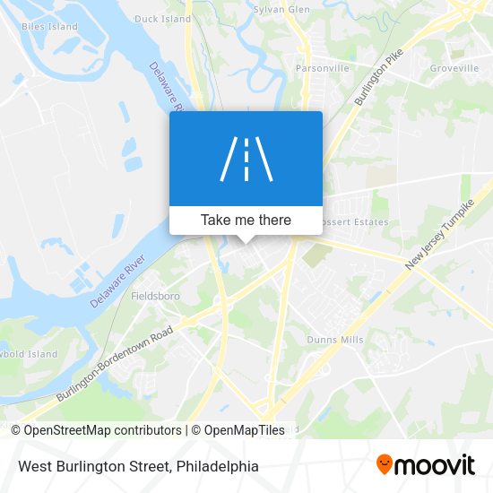 West Burlington Street map