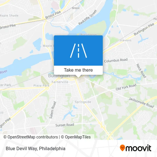Blue Devil Way map