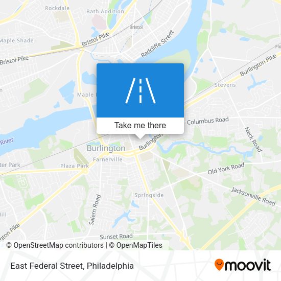 East Federal Street map