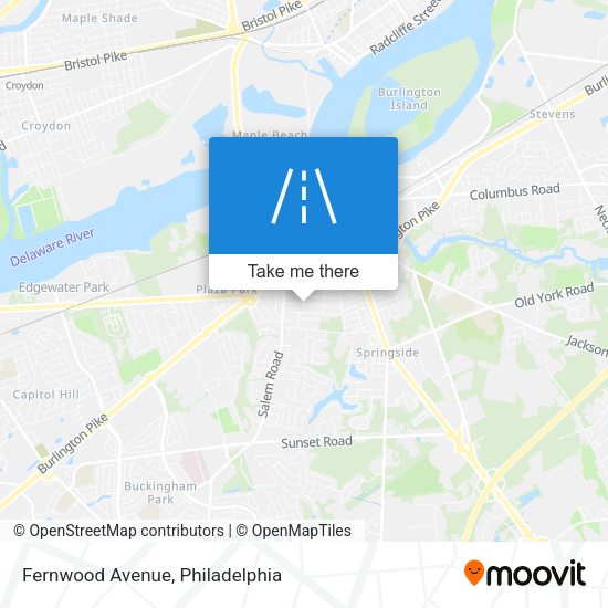 Fernwood Avenue map