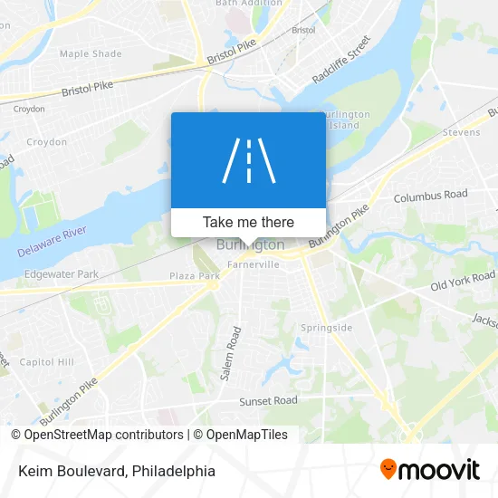 Keim Boulevard map