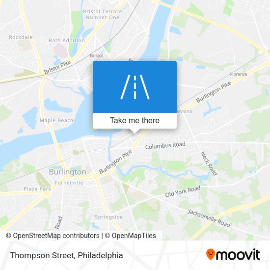 Thompson Street map