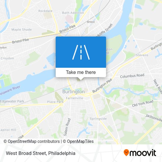Mapa de West Broad Street
