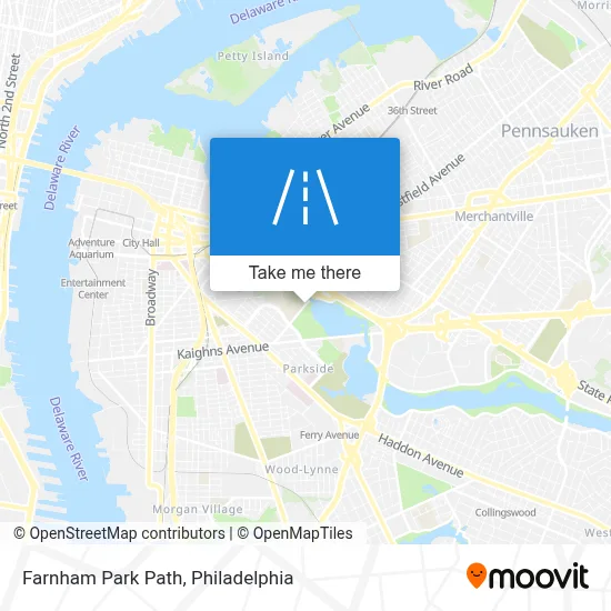 Farnham Park Path map