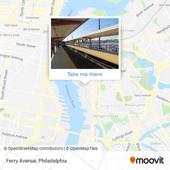 Ferry Avenue map