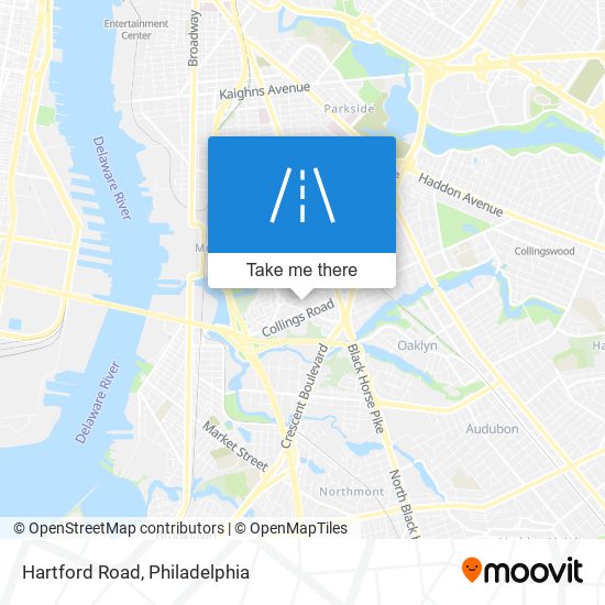 Hartford Road map