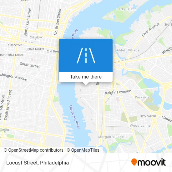 Locust Street map