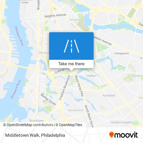 Mapa de Middletown Walk