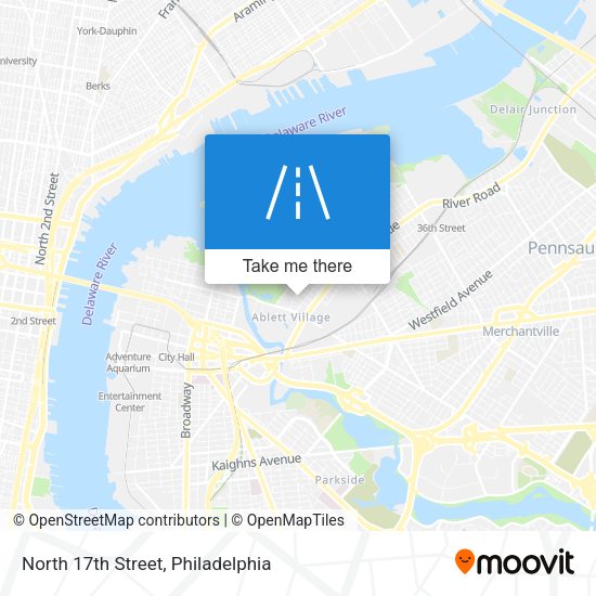 Mapa de North 17th Street