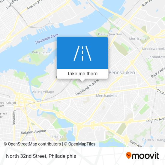 Mapa de North 32nd Street