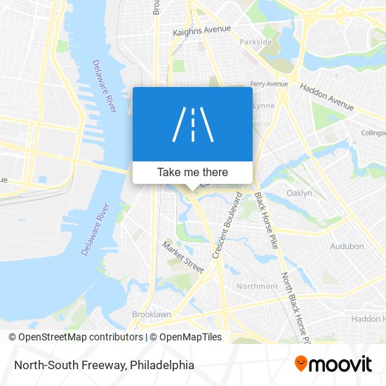 North-South Freeway map