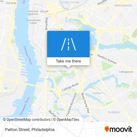 Patton Street map