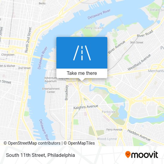 Mapa de South 11th Street