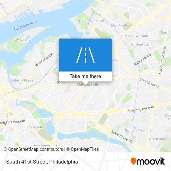 Mapa de South 41st Street