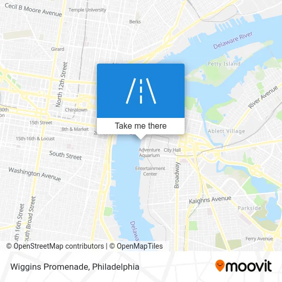 Wiggins Promenade map