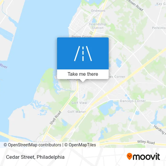 Mapa de Cedar Street