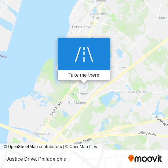 Justice Drive map