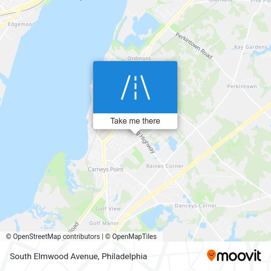 South Elmwood Avenue map