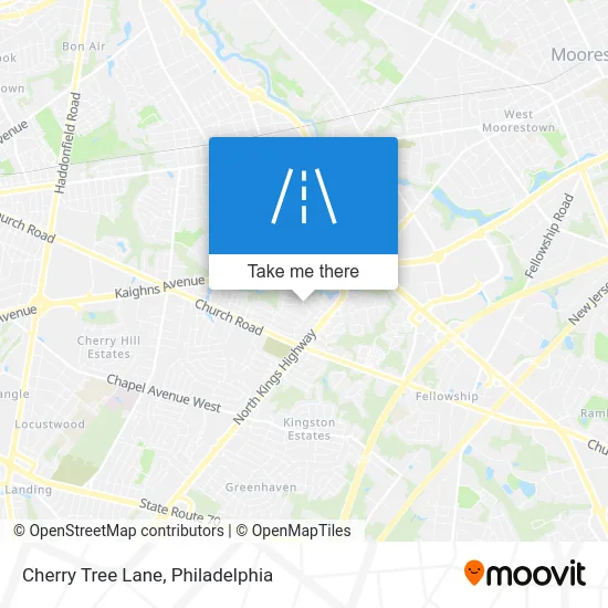 Cherry Tree Lane map