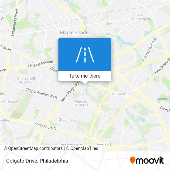 Colgate Drive map