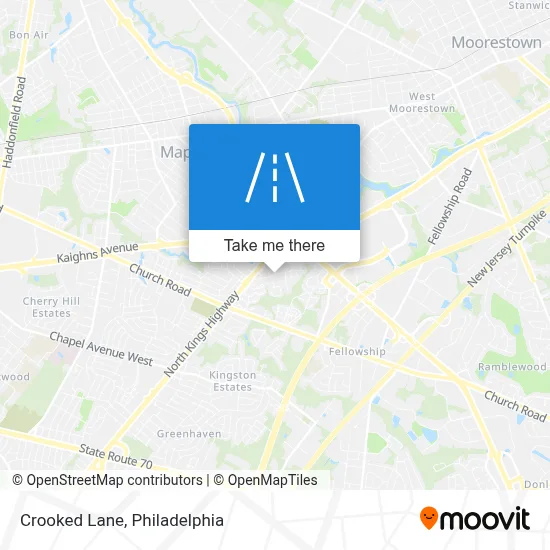 Crooked Lane map