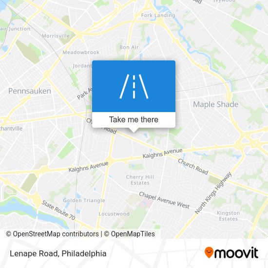 Mapa de Lenape Road