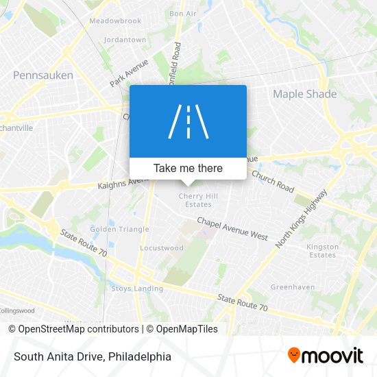 South Anita Drive map