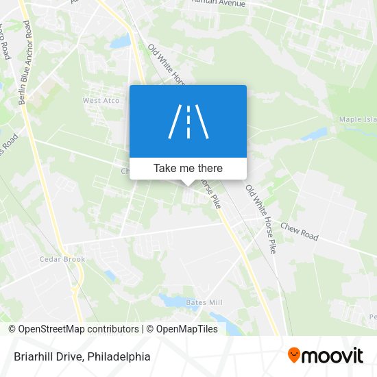 Mapa de Briarhill Drive