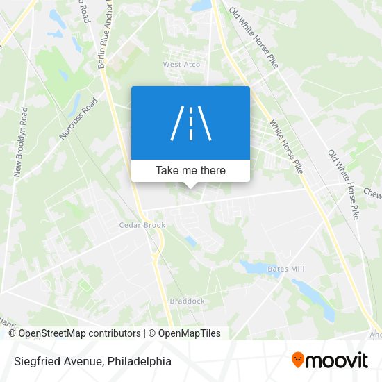 Siegfried Avenue map