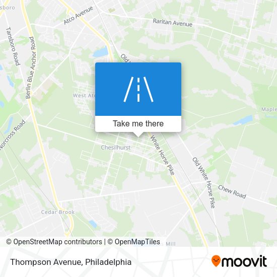 Mapa de Thompson Avenue