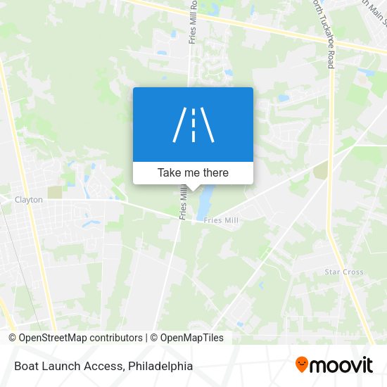 Boat Launch Access map