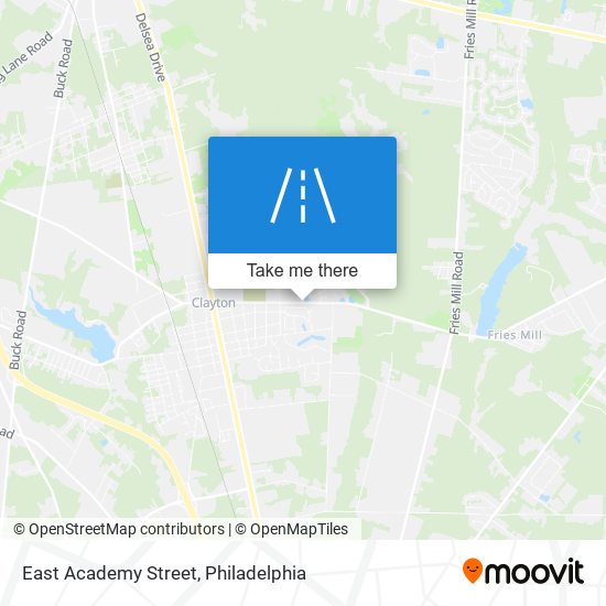 East Academy Street map