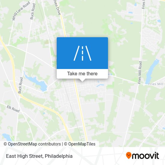 East High Street map