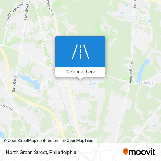 North Green Street map