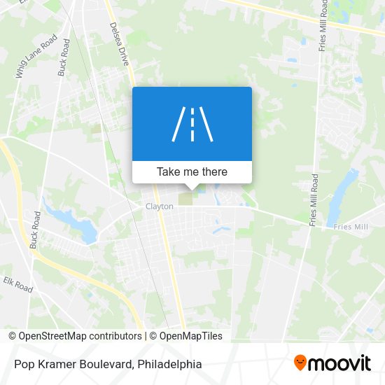 Pop Kramer Boulevard map
