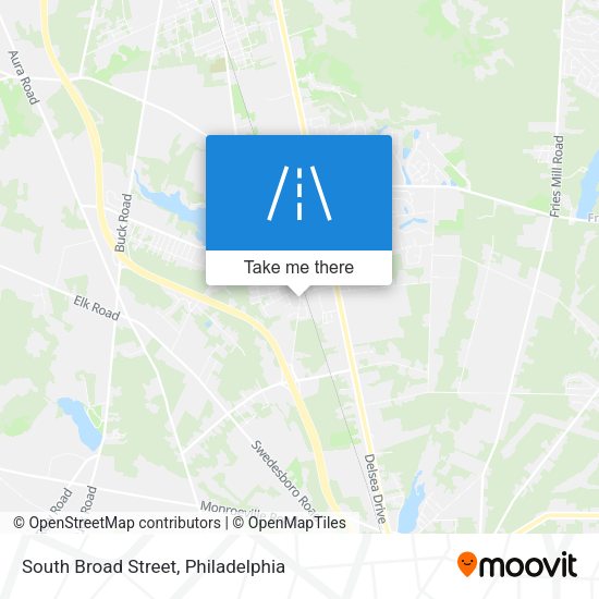 Mapa de South Broad Street