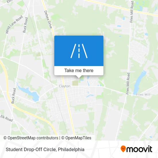 Student Drop-Off Circle map