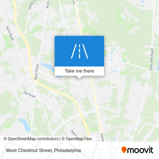 West Chestnut Street map