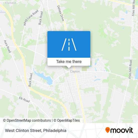 West Clinton Street map
