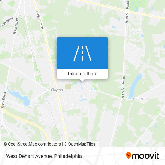 West Dehart Avenue map