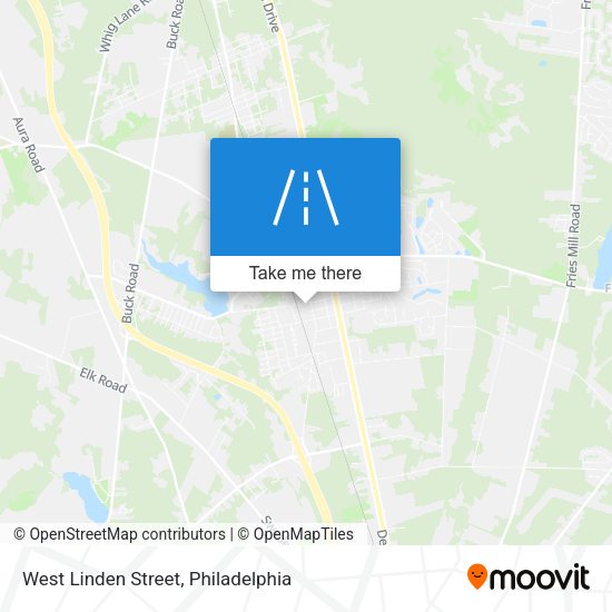 West Linden Street map