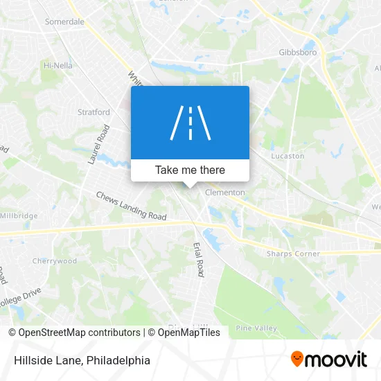 Hillside Lane map