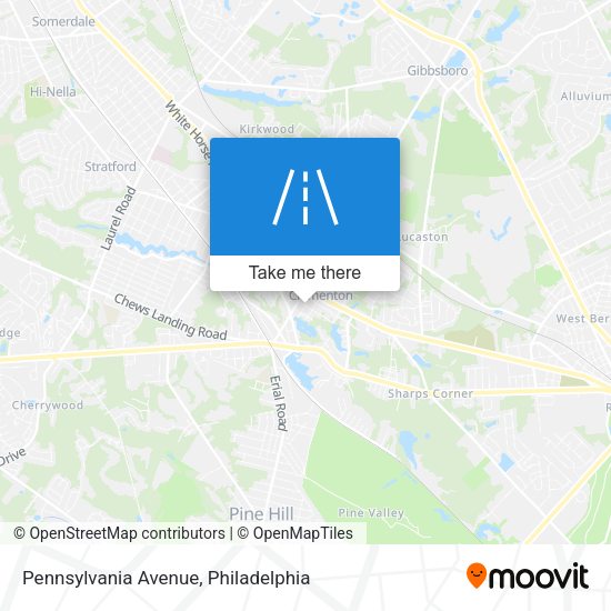 Pennsylvania Avenue map